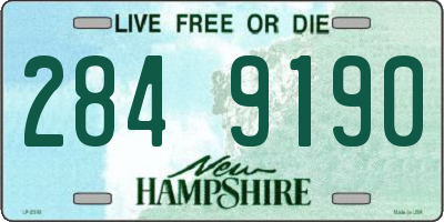 NH license plate 2849190
