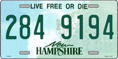 NH license plate 2849194