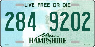 NH license plate 2849202