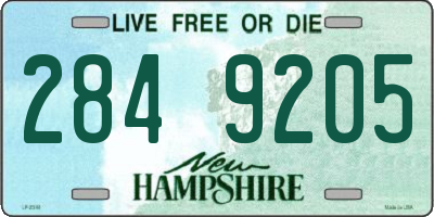 NH license plate 2849205