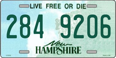 NH license plate 2849206