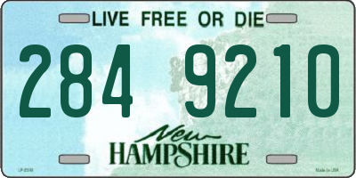 NH license plate 2849210