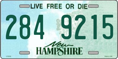 NH license plate 2849215