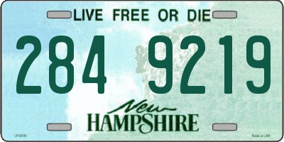 NH license plate 2849219
