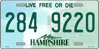 NH license plate 2849220