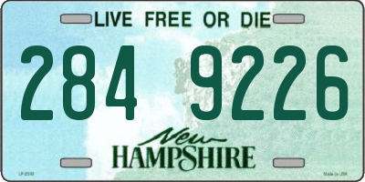 NH license plate 2849226