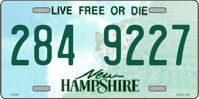 NH license plate 2849227