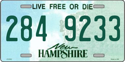 NH license plate 2849233