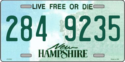 NH license plate 2849235