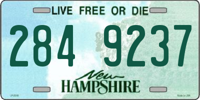 NH license plate 2849237