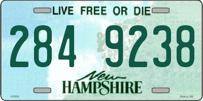 NH license plate 2849238