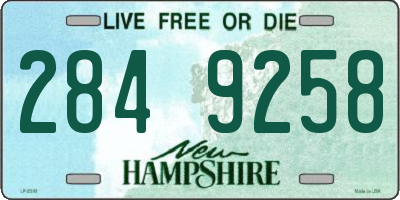 NH license plate 2849258