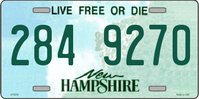 NH license plate 2849270