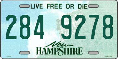 NH license plate 2849278