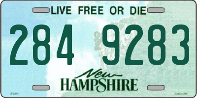 NH license plate 2849283