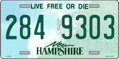 NH license plate 2849303