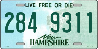NH license plate 2849311