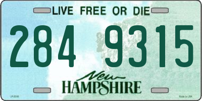 NH license plate 2849315