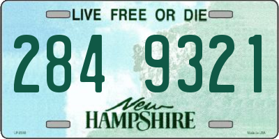 NH license plate 2849321