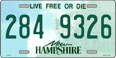 NH license plate 2849326