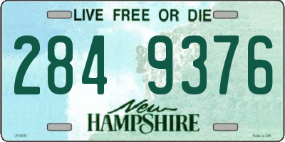 NH license plate 2849376