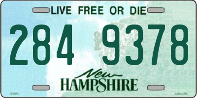 NH license plate 2849378