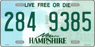 NH license plate 2849385