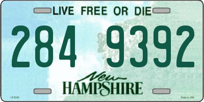 NH license plate 2849392