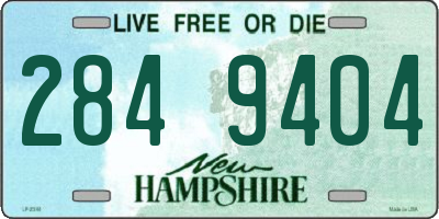 NH license plate 2849404
