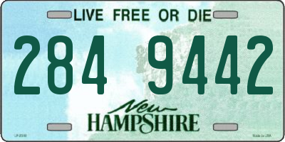NH license plate 2849442