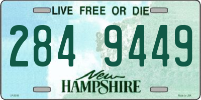 NH license plate 2849449