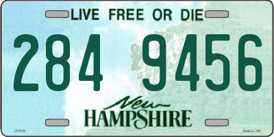 NH license plate 2849456