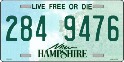 NH license plate 2849476