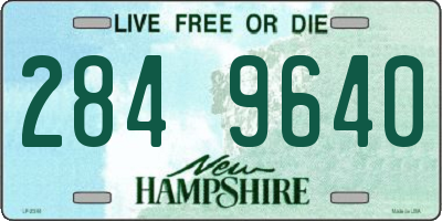NH license plate 2849640
