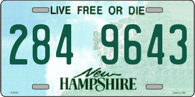 NH license plate 2849643
