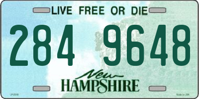 NH license plate 2849648