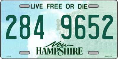 NH license plate 2849652