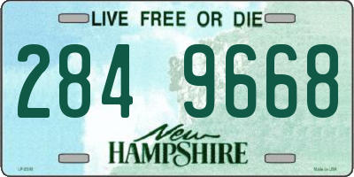 NH license plate 2849668