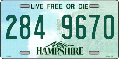 NH license plate 2849670