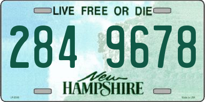 NH license plate 2849678