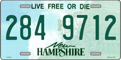 NH license plate 2849712