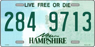 NH license plate 2849713
