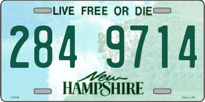 NH license plate 2849714