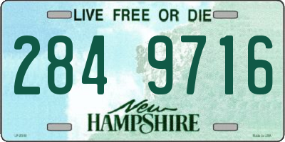 NH license plate 2849716