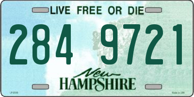 NH license plate 2849721