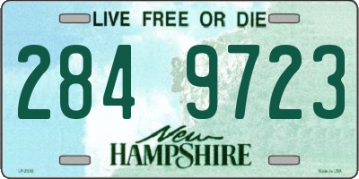 NH license plate 2849723