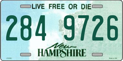 NH license plate 2849726