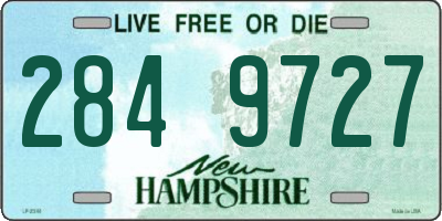 NH license plate 2849727