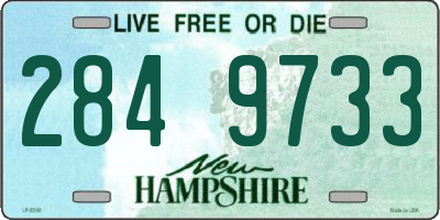 NH license plate 2849733