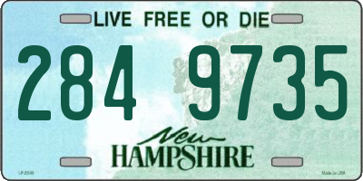 NH license plate 2849735